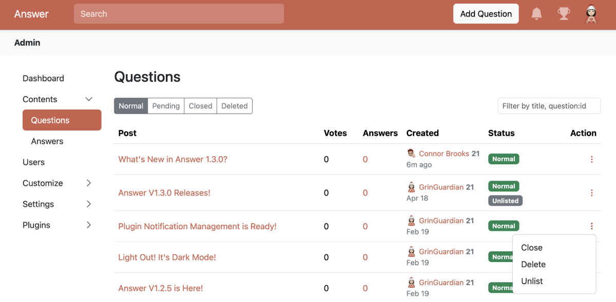 What’s New in Apache Answer 1.3.0? | Answer