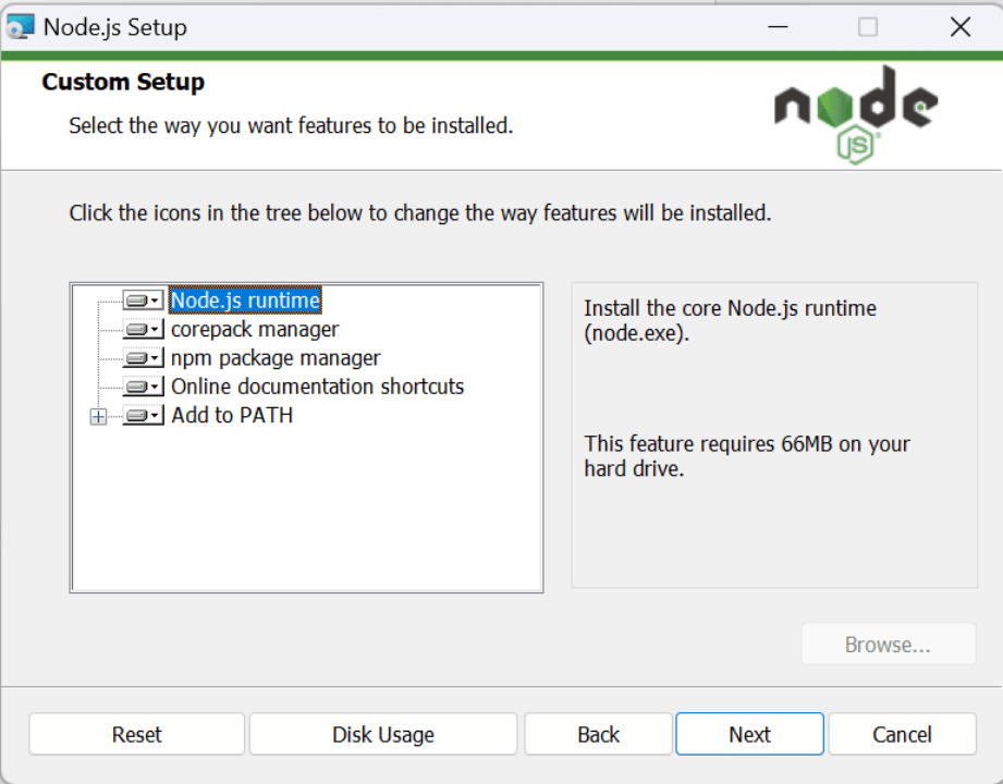 node install